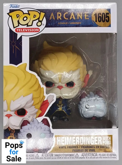 1605 Heimerdinger w/Poro - Arcane League of Legends Funko POP - Brand New