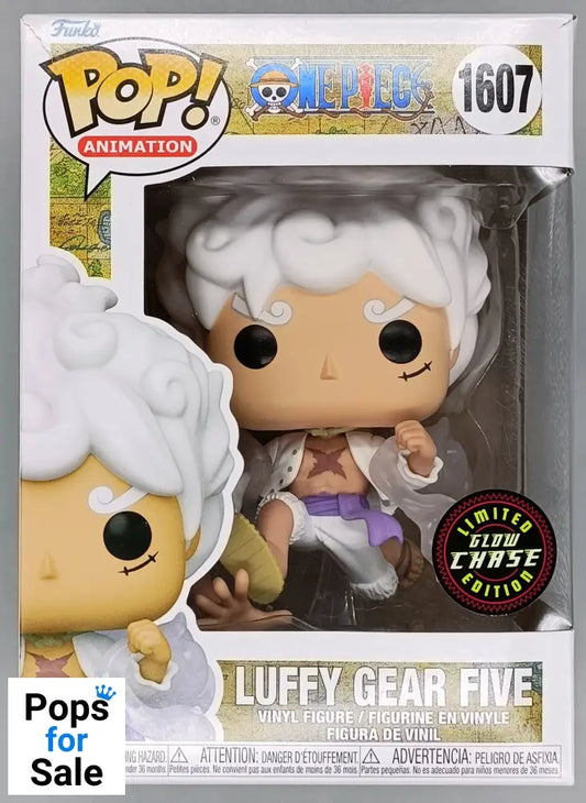 1607 Luffy Gear Five - One Piece - Glow Chase - Box Damaged Funko POP