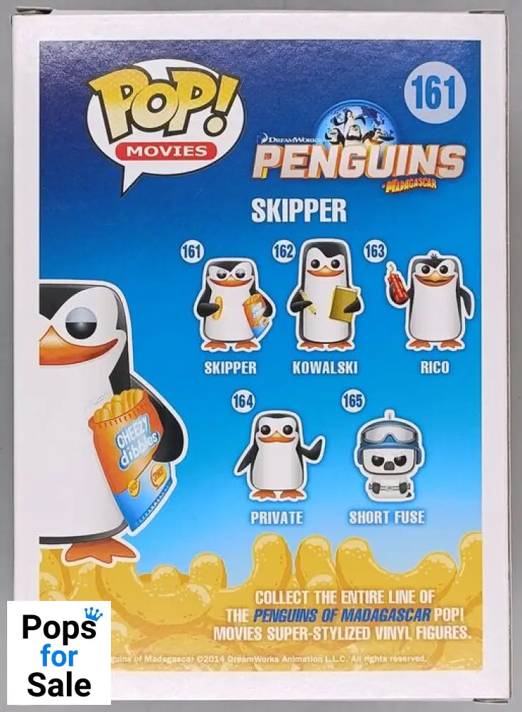 #161 Skipper - Penguins of Madagascar Funko POP - PopsforSale.co.uk