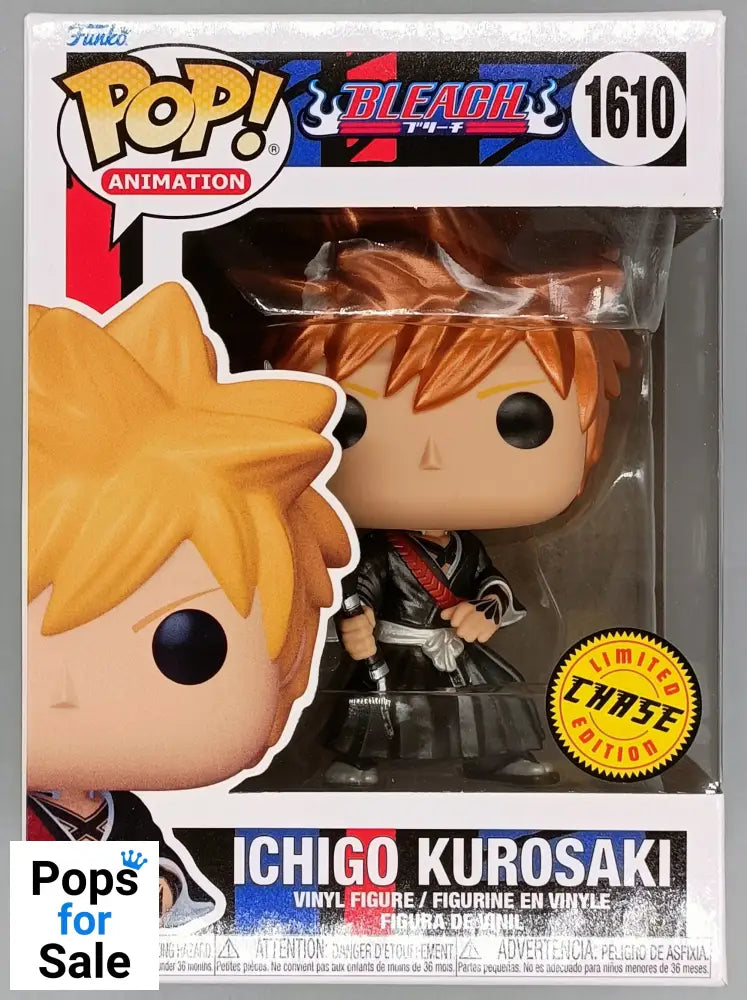 1610 Ichigo Kurosaki - Metallic Chase Bleach - Brand New Funko POP