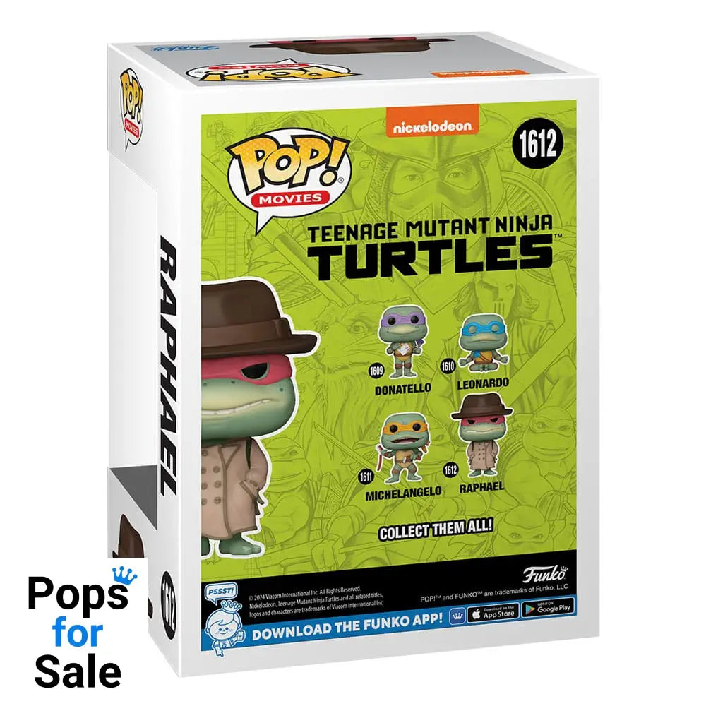 1612 Raphael W/Coat & Hat - Tmnt Teenage Mutant Ninja Turtles Funko Pop Preorder