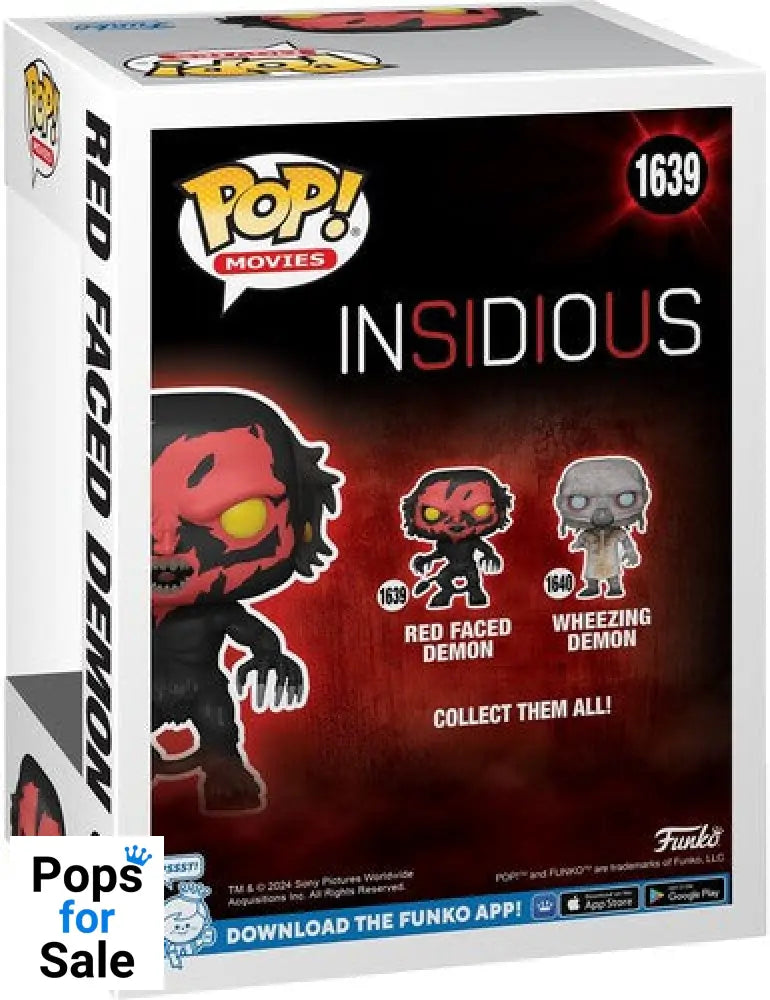 1639 Red Faced Demon - Insidious - Horror Funko POP - Brand New
