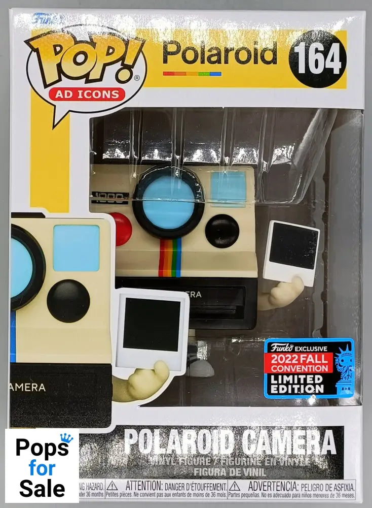 164 Polaroid Camera - Ad Icons - 2022 Con Funko POP