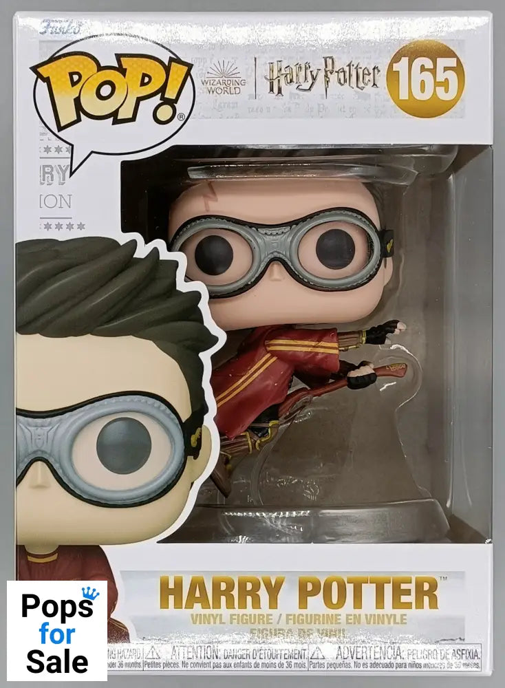 165 Harry Potter w/Broom (Quidditch) - Harry Potter - Brand New Funko POP