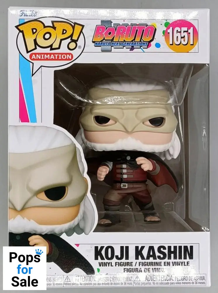 1651 Koji Kashin - Boruto: Naruto Next Generations Funko POP - Brand New