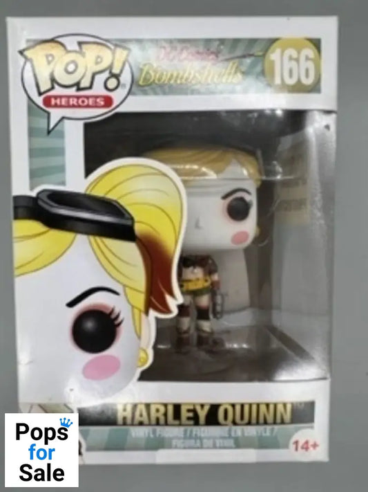 #166 Harley Quinn - DC Bombshells Box Damaged Funko POP
