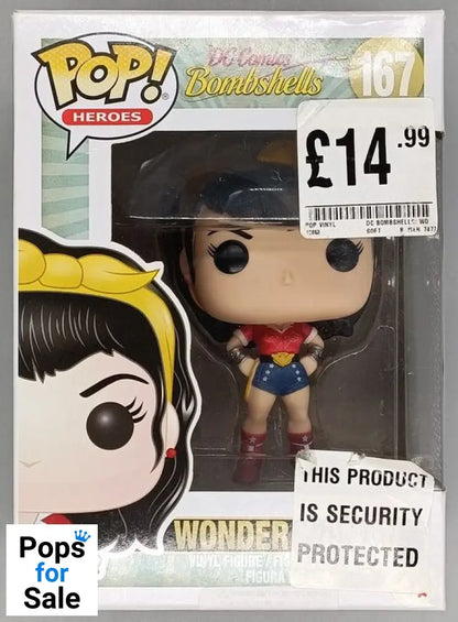 167 Wonder Woman - DC Bombshells - Box Damaged Funko POP