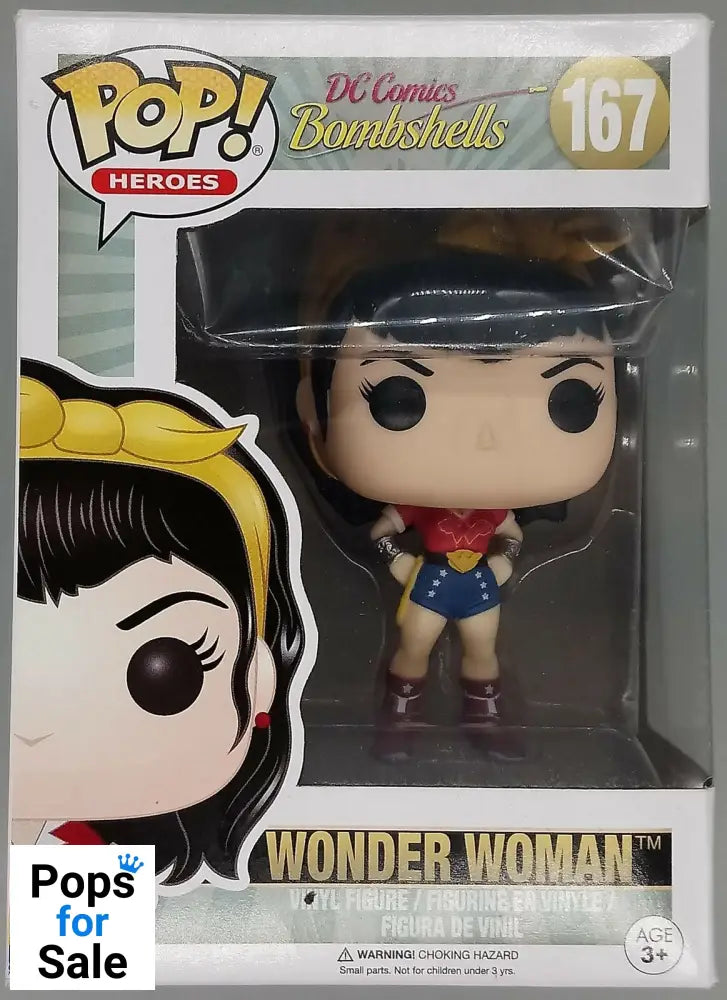 #167 Wonder Woman - DC Bombshells Funko POP - PopsforSale.co.uk