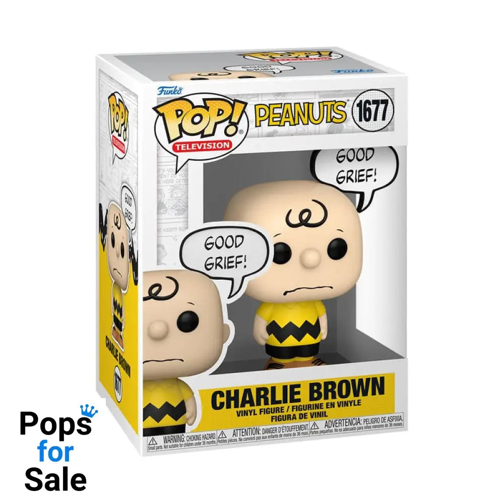 1677 Charlie Brown (Good Grief!) - Peanuts Funko Pop Presale