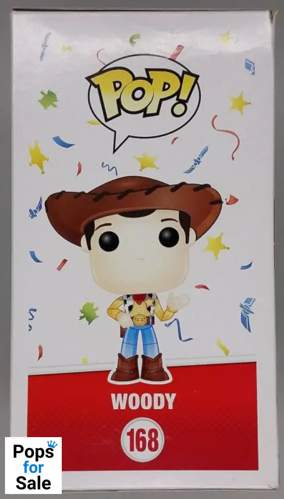 #168 Woody - Disney Toy Story - Box Damaged Funko POP - PopsforSale.co.uk