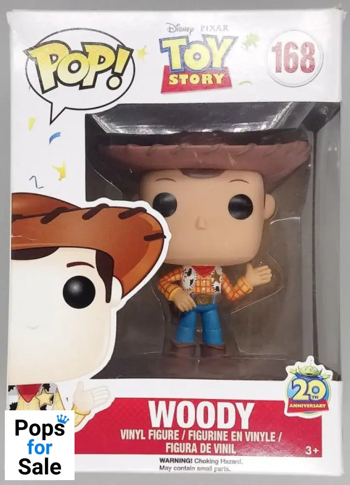 #168 Woody - Disney Toy Story - Box Damaged Funko POP - PopsforSale.co.uk