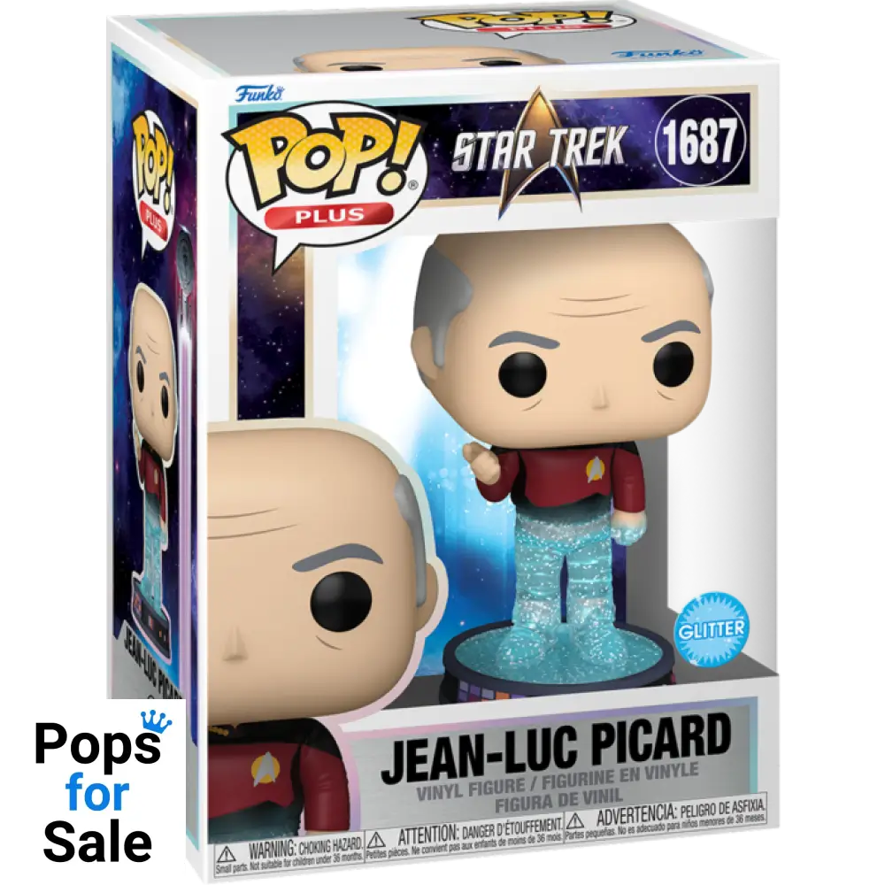 1687 Jean-Luc Picard Transporter (Glitter) - Star Trek Funko POP - PRESALE