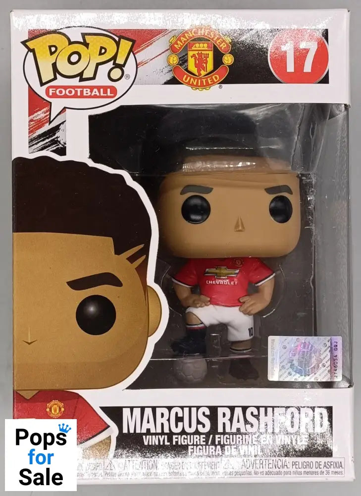 17 Marcus Rashford - Football - Manchester United - Funko POP - Box Damaged