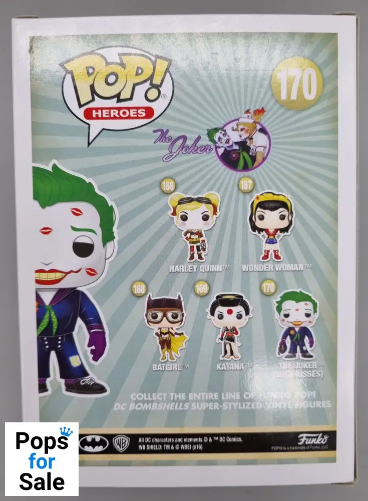 #170 The Joker (with Kisses) DC Comics Bombshells Funko POP - PopsforSale.co.uk