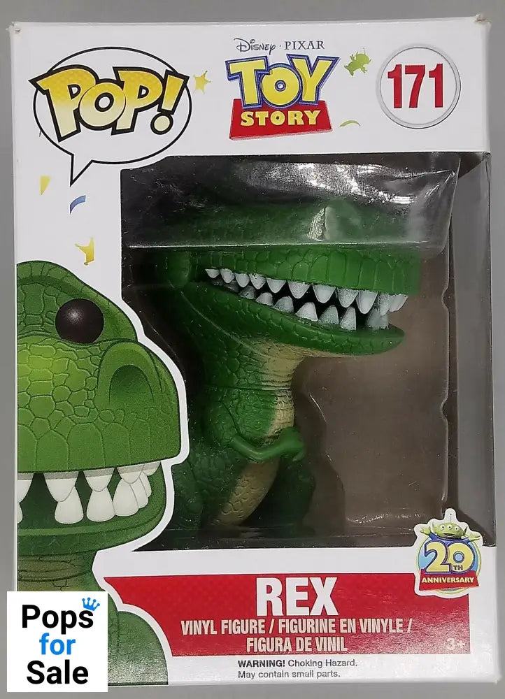 #171 Rex - Disney Toy Story - Box Damaged Funko POP - PopsforSale.co.uk