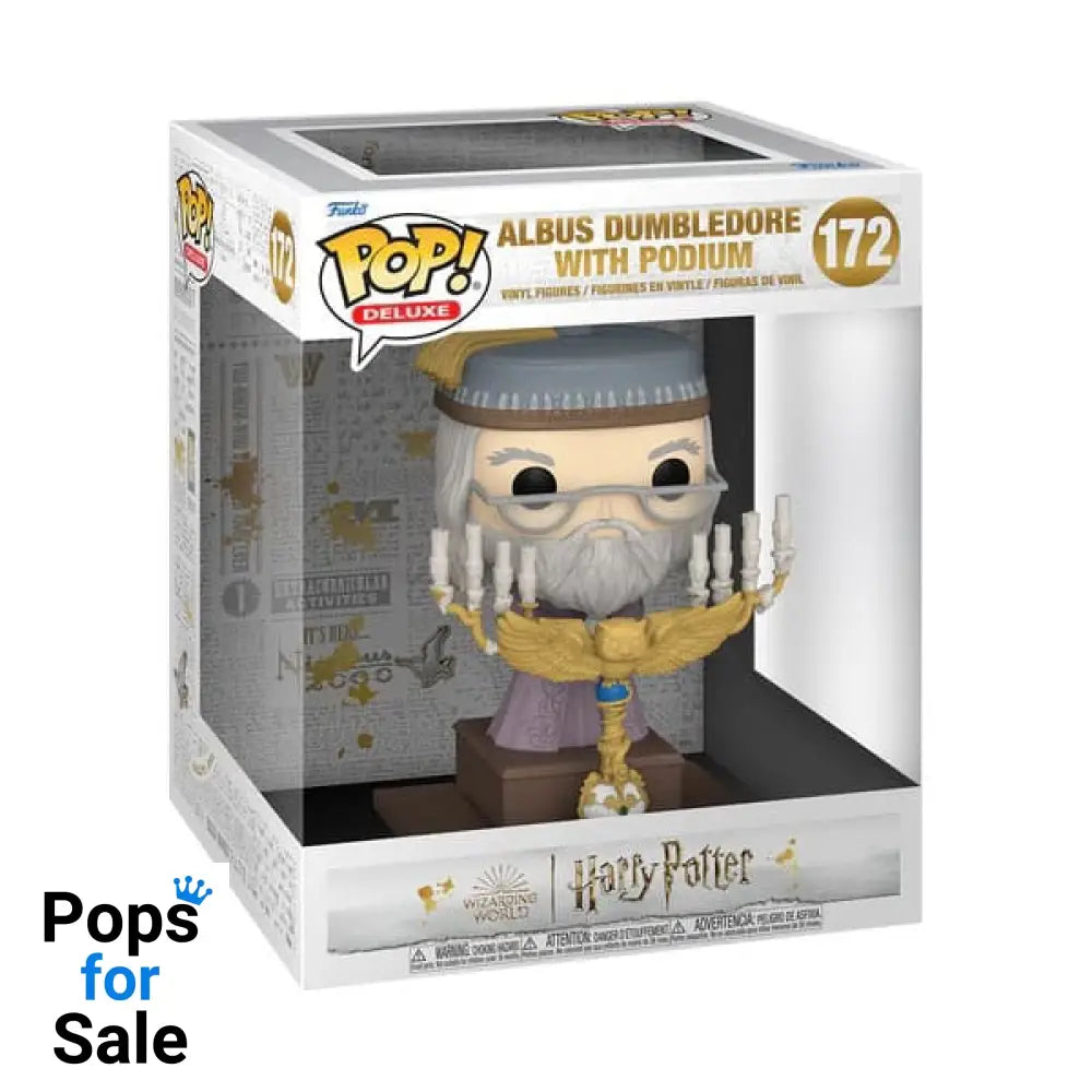 172 Albus Dumbledore w/Podium - Deluxe - Harry Potter - Brand New Funko POP