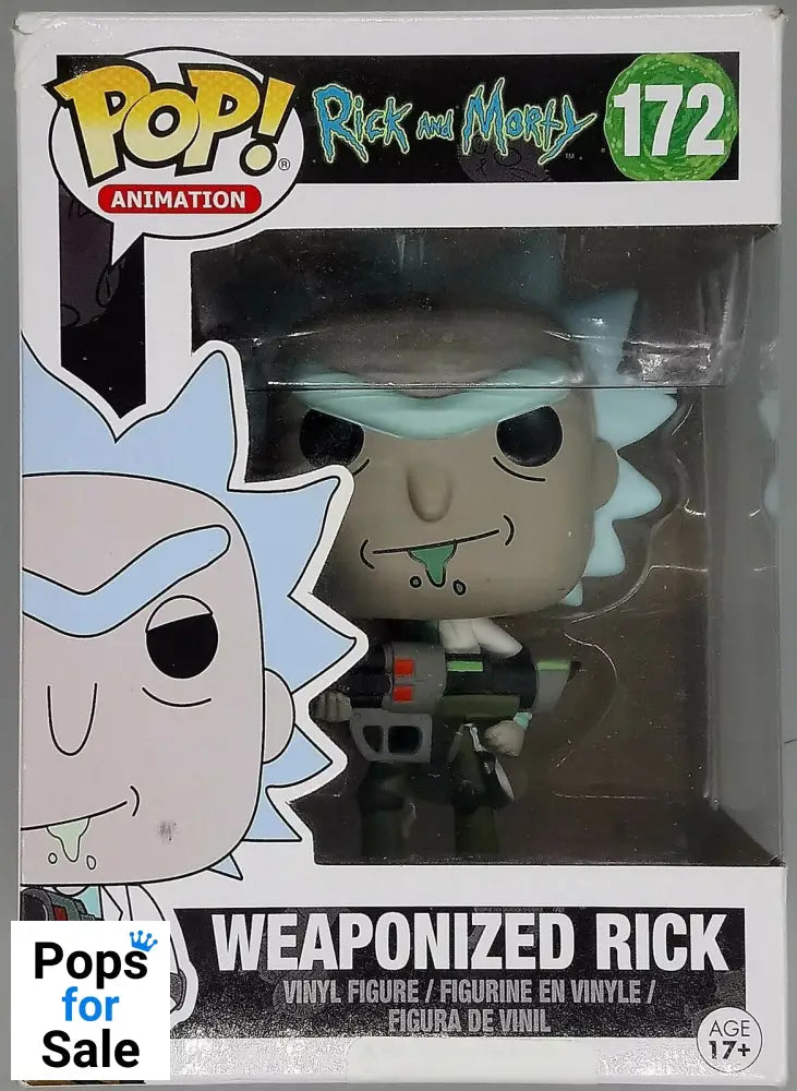 #172 Weaponized Rick - Rick and Morty - Box Damaged Funko POP - PopsforSale.co.uk