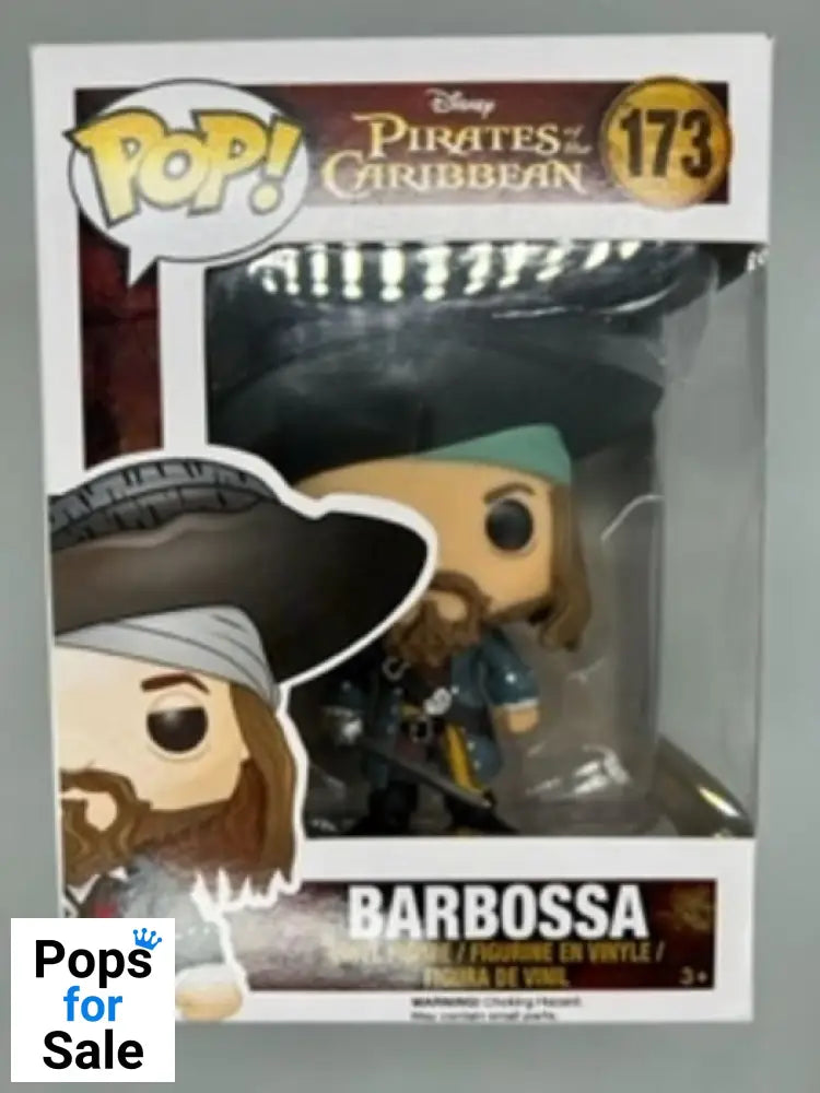 #173 Barbossa - Disney Pirates of the Caribbean - Box Damaged Funko POP