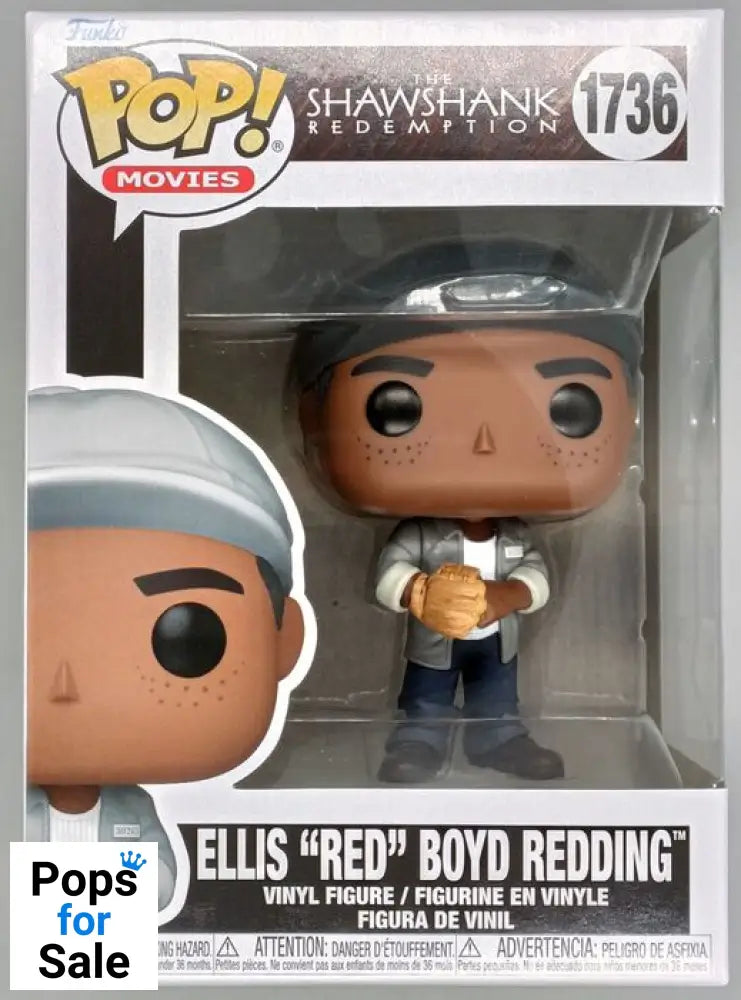 1736 Ellis 'Red' Boyd Redding - The Shawshank Redemption Funko POP - Brand New