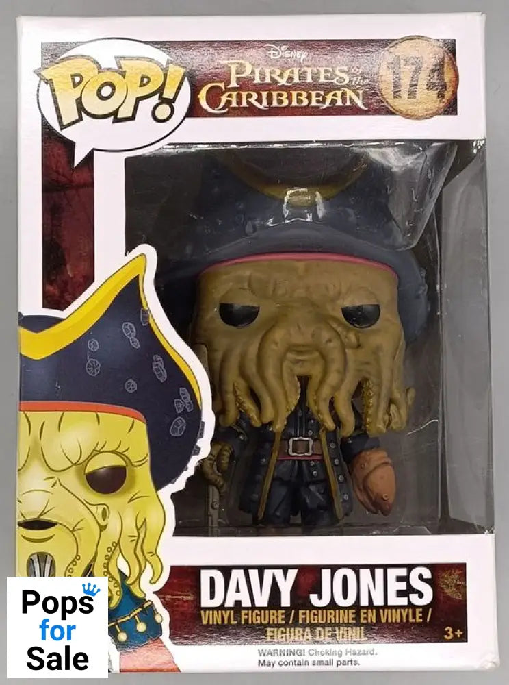 #174 Davy Jones - Disney Pirates Of The Caribbean Box Damaged Funko POP