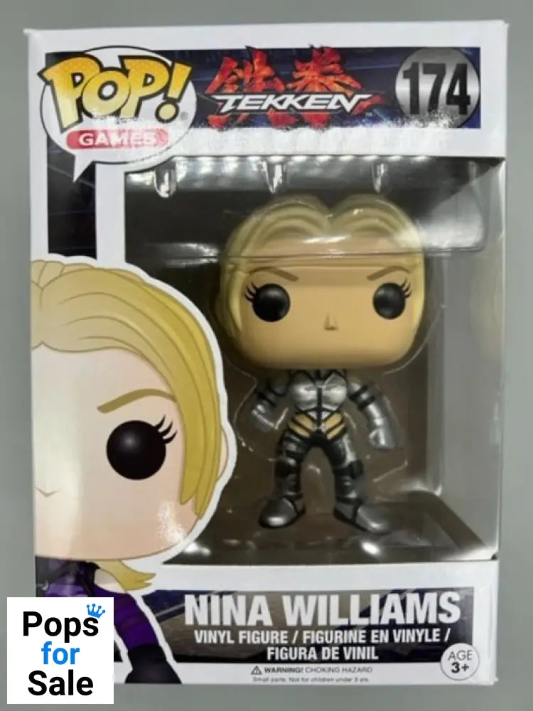 #174 Nina Williams (Silver Suit) - Tekken - Box Damaged Funko POP - PopsforSale.co.uk