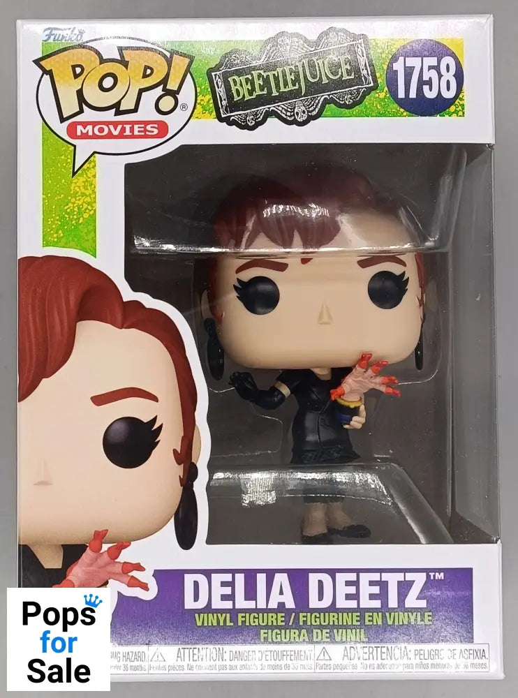 1758 Delia Deetz - Beetlejuice - Horror Funko POP - Brand New