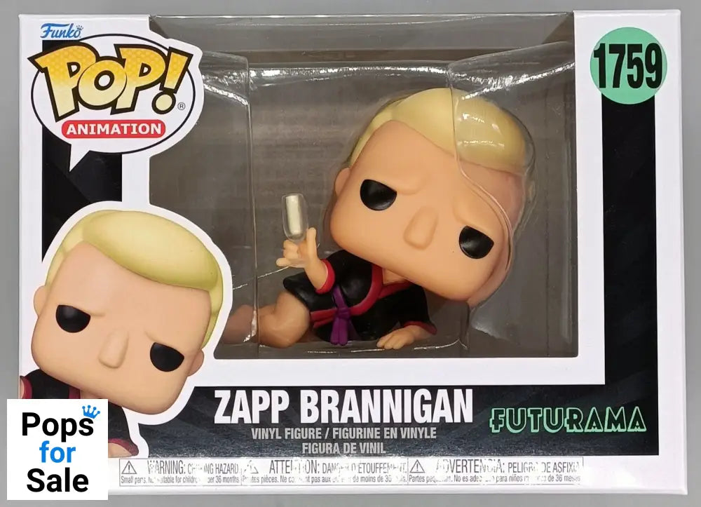 1759 Zapp Brannigan - Futurama Funko POP - Brand New