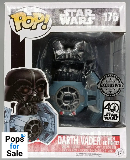 176 Darth Vader (with TIE Fighter) Deluxe - Star Wars - Box Damaged Funko POP