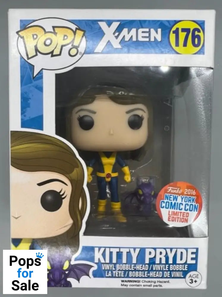 #176 Kitty Pryde (w/ Lockheed) Marvel XMen 2016 Con Box Damaged Funko POP - PopsforSale.co.uk