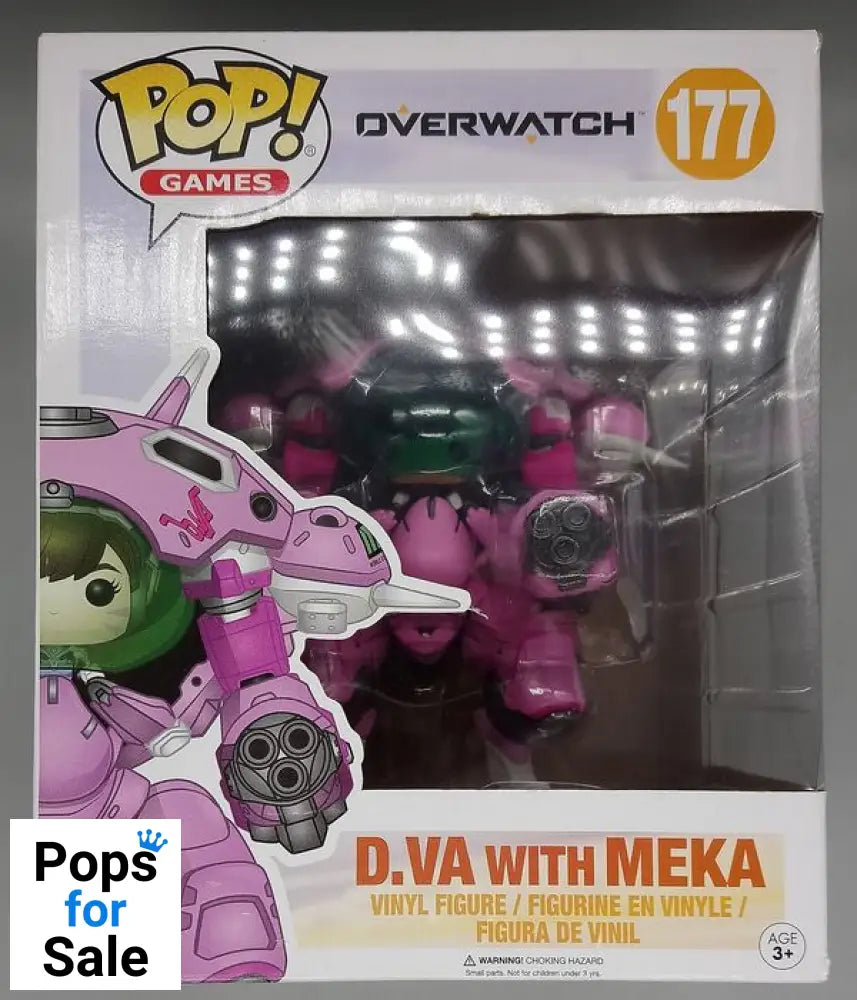 177 D.Va with MEKA - 6 Inch - Overwatch - Box Damaged Funko POP