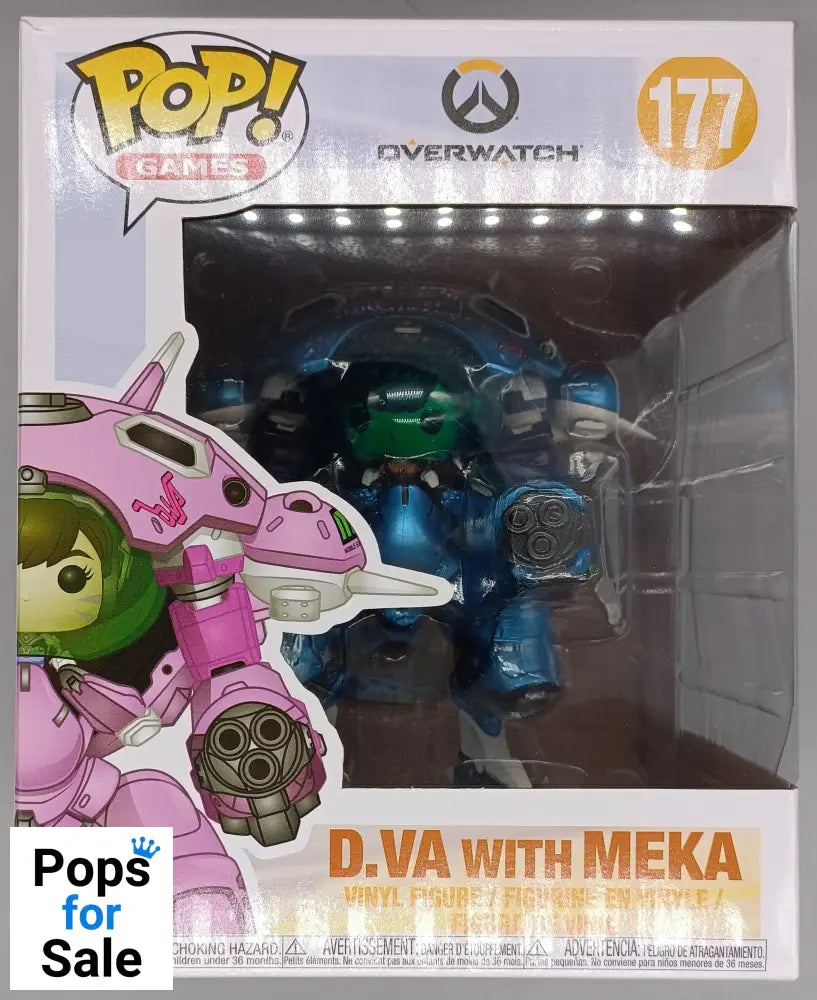 #177 D.Va with MEKA (Blueberry) 6 Inch - Overwatch Funko POP