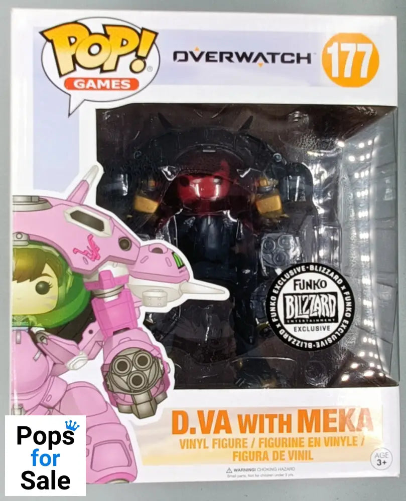 177 D.Va with MEKA (Carbon Fiber) - 6 Inch - Overwatch Funko POP