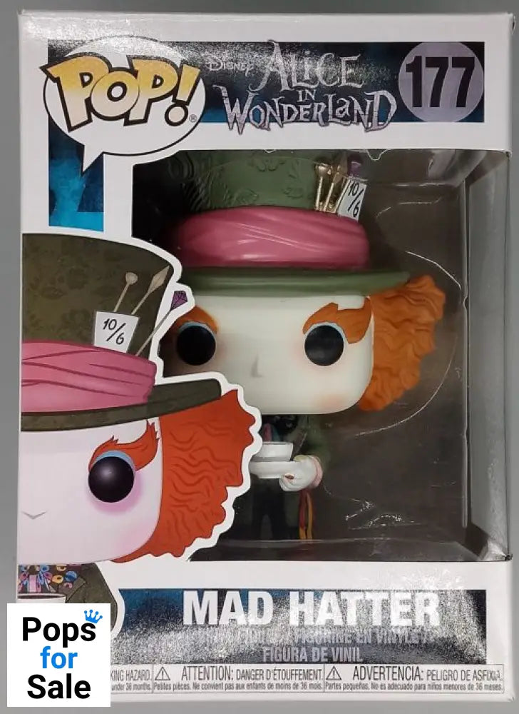 #177 Mad Hatter - Disney Alice in Wonderland - Box Damaged Funko POP