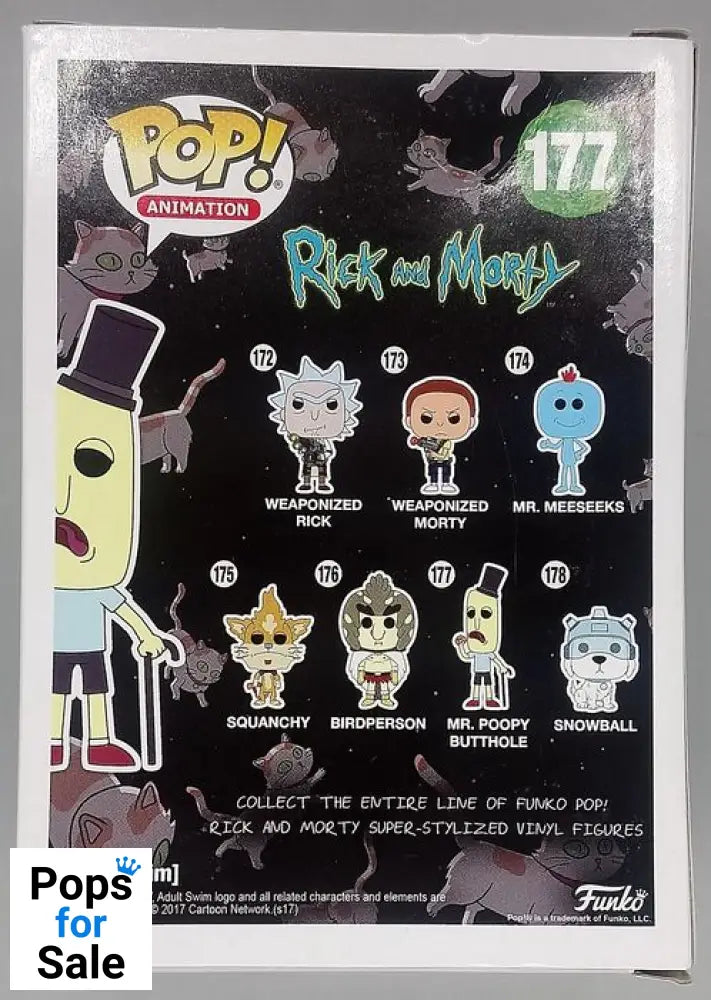 177 Mr. Poopy Butthole - Rick and Morty - Box Damaged Funko POP