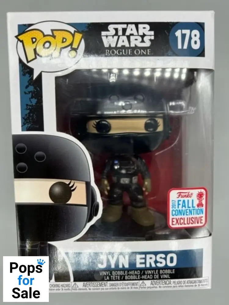 #178 Jyn Erso (Imperial Disguise Helmet) Star Wars Rogue One Box Damaged Funko POP - PopsforSale.co.uk