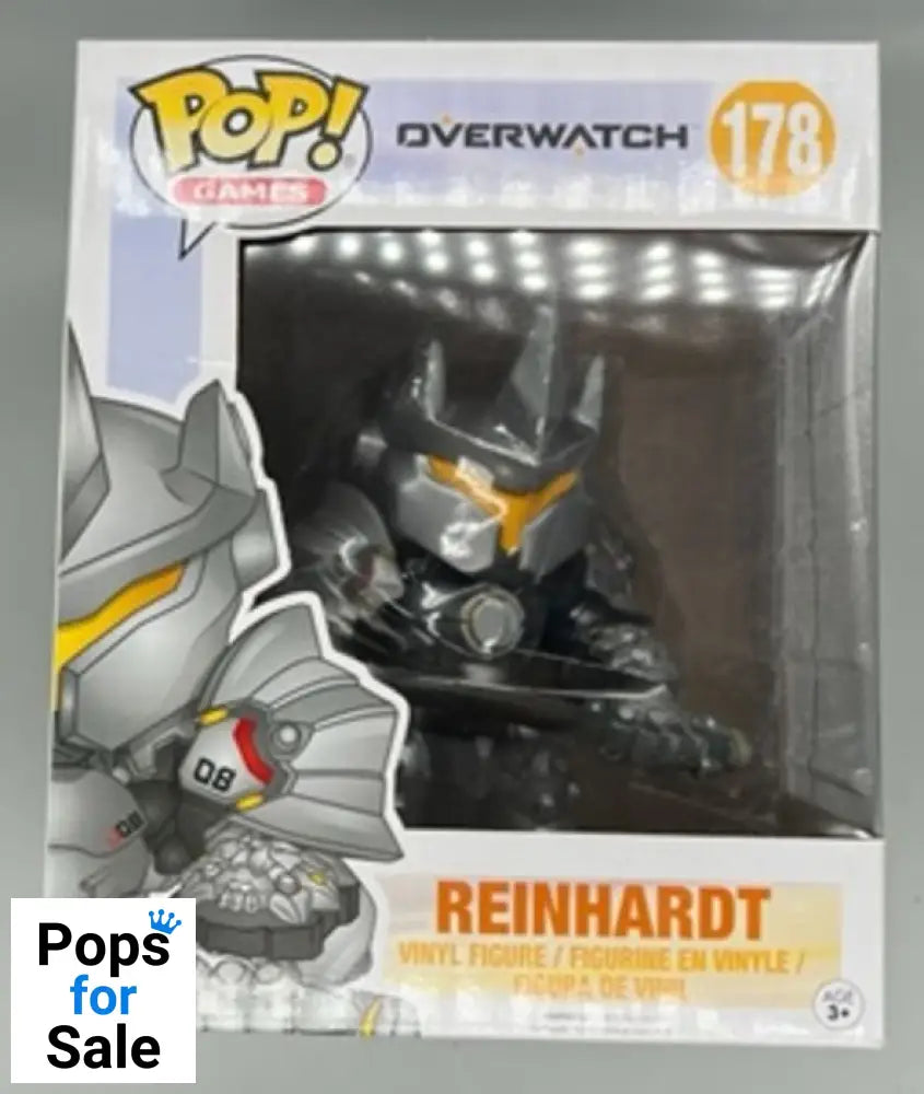 178 Reinhardt - 6 Inch - Overwatch - Box Damaged Funko POP