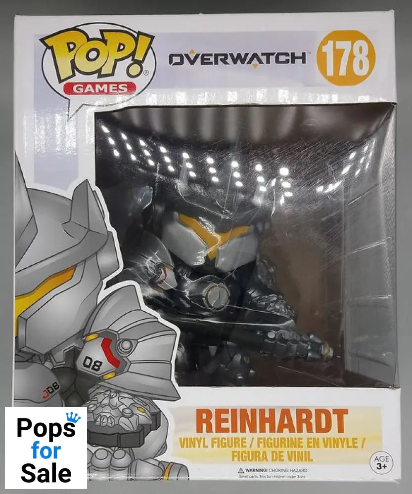 178 Reinhardt - 6 Inch - Overwatch - Box Damaged Funko POP