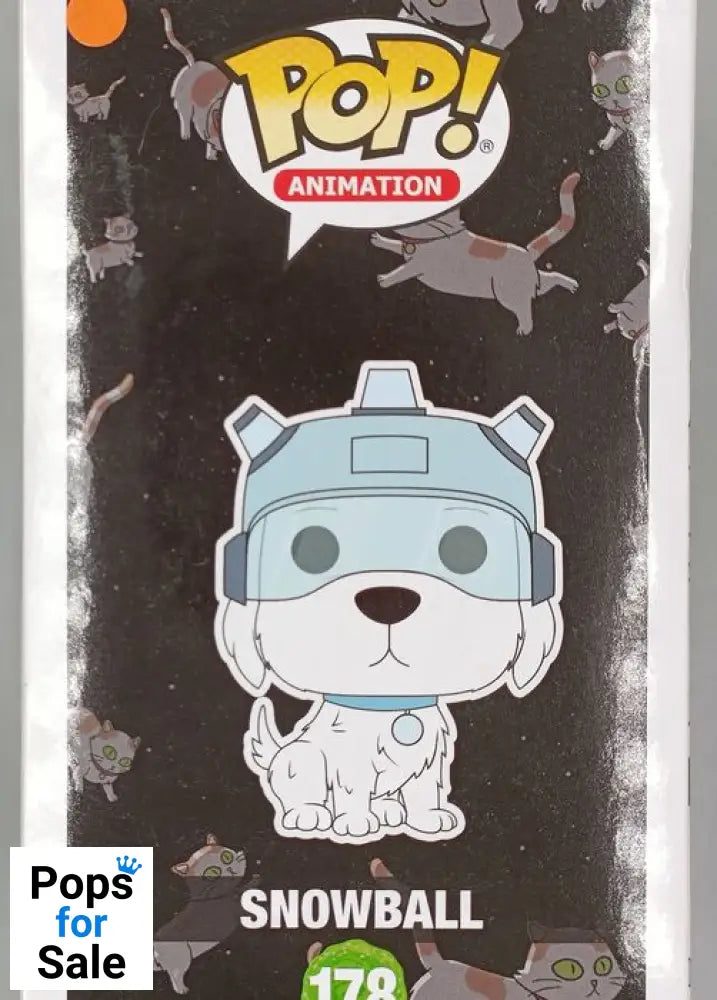 #178 Snowball - Rick and Morty - Box Damaged Funko POP - PopsforSale.co.uk