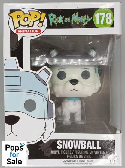 #178 Snowball - Rick and Morty - Box Damaged Funko POP - PopsforSale.co.uk