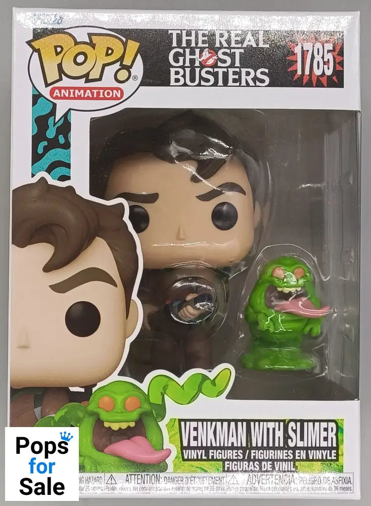 1785 Venkman with Slimer - The Real Ghostbusters Funko POP - Brand New