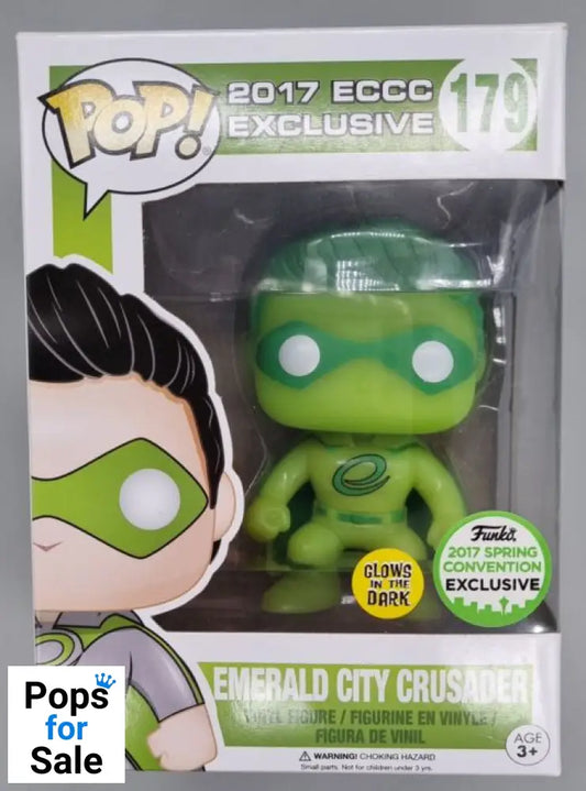 #179 Emerald City Crusader - Glow - 2017 ECCC Exc Funko POP - PopsforSale.co.uk