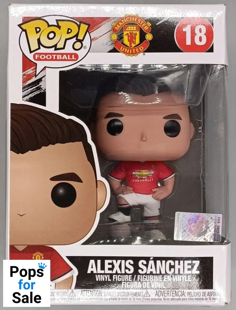 #18 Alexis S�nchez - Manchester United - Box Damaged Funko POP