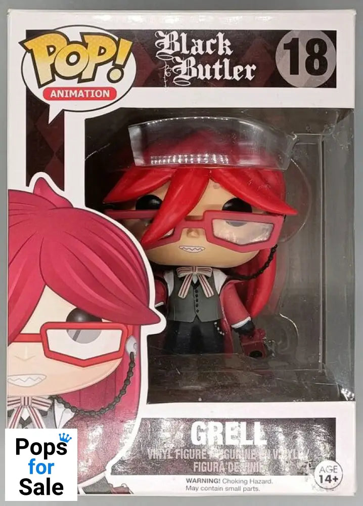 18 Grell - Black Butler - Box Damaged Funko POP