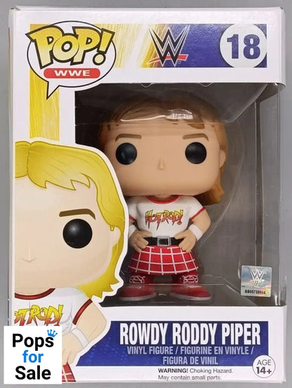 #18 Rowdy Roddy Piper - WWE - Box Damaged Funko POP - PopsforSale.co.uk