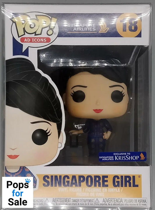 #18 Singapore Girl - Ad Icons - Singapore Airlines Funko POP - PopsforSale.co.uk