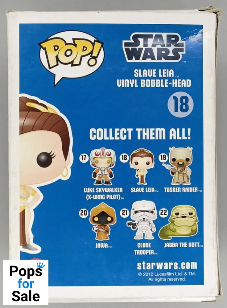 18 Slave Leia - Star Wars (Blue Box) - Box Damaged Funko POP