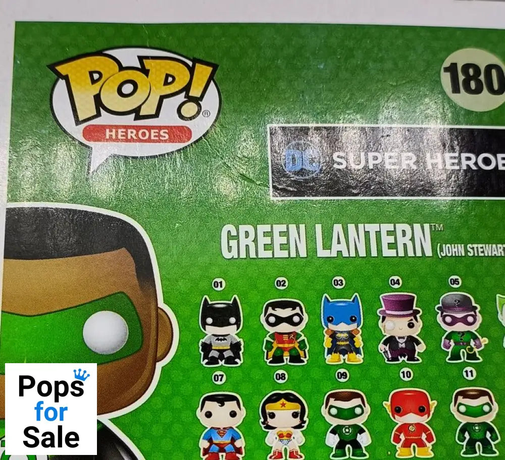 #180 Green Lantern (John Stewart) - DC Super H - Box Damaged Funko POP - PopsforSale.co.uk