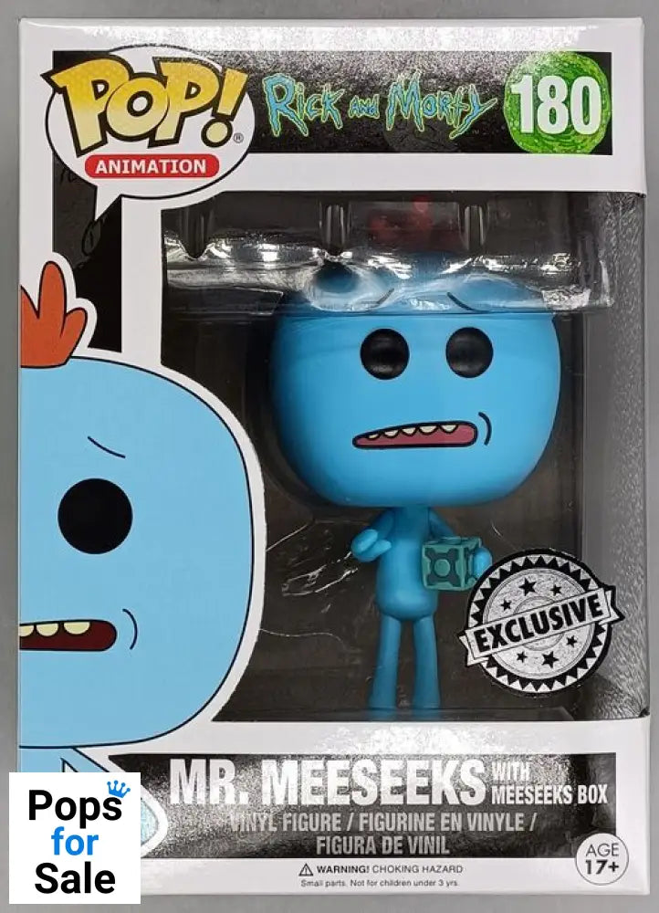 #180 Mr. Meeseeks (w/ Meeseeks Box) Rick and Morty Funko POP - PopsforSale.co.uk