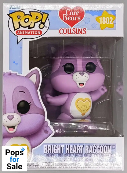 1802 Bright Heart Raccoon - Care Bears Cousins Funko POP - Brand New