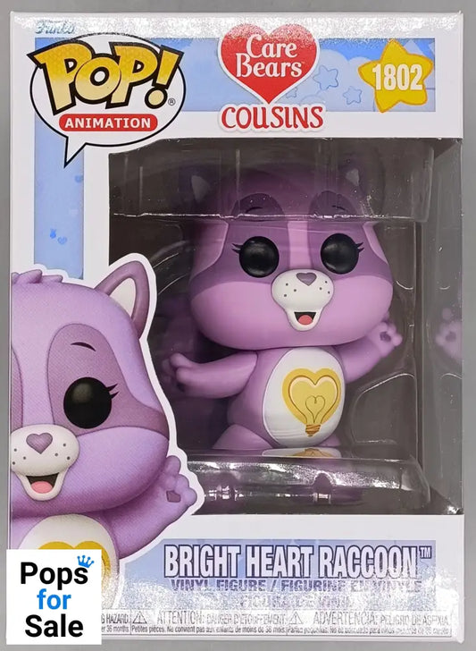 1802 Bright Heart Raccoon - Care Bears Cousins Funko POP - Brand New